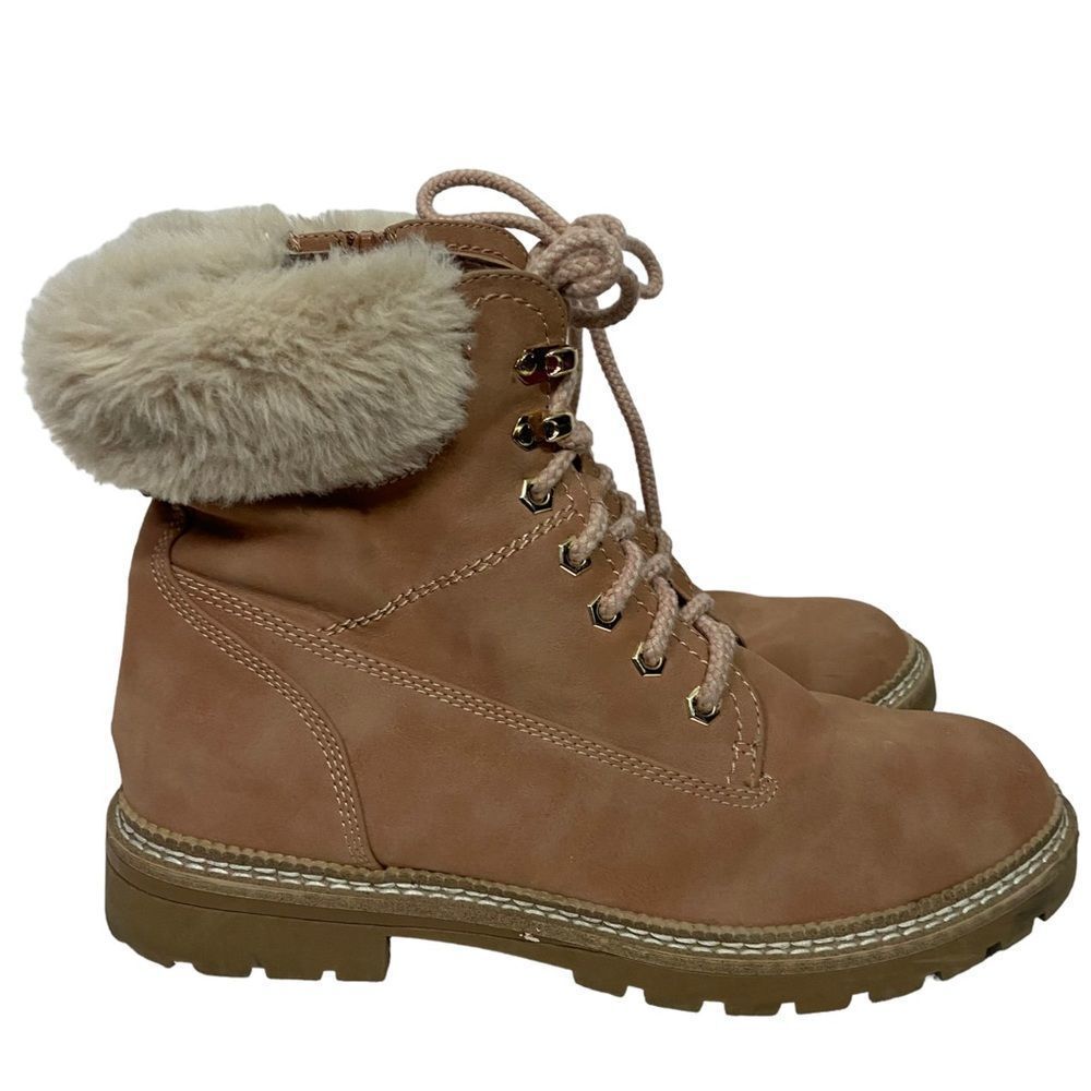 Steve Madden Blush Pink Fur Lined Boots